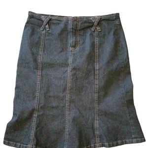 Stephen Hardy Squeeze Denim Skirt Blue Jean Size 9 - 10